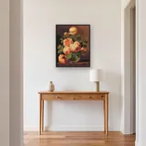 Diamond Painting Roses Abricot dans un Vase en Verre – Entrée