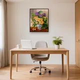 Pittura a diamante Fiori: Il bouquet caldo – Studio