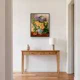 Pittura a diamante Fiori: Il bouquet caldo – Ingresso