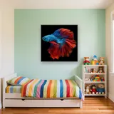 Blue and Red Fighting Fish – Kids room