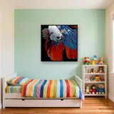 Tricolor Fighting Fish – Kids room