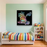 Galactic Fighting Fish – Kids room