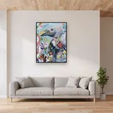 Pittura con diamanti Avvoltoio Fiorito Artistico – Soggiorno
