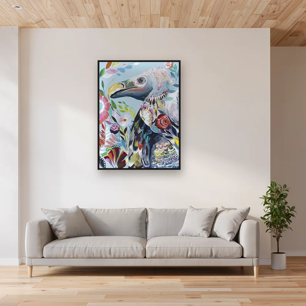 Pittura con diamanti Avvoltoio Fiorito Artistico – Soggiorno