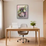 Pittura a diamante Fiori rosa e peonia Melanie – Studio