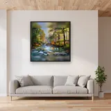 The Golden Forest Bridge – displayed in a living room