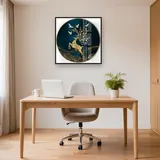 Diamantschilderij Gouden Hert en Duiven – Kantoor