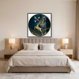 Diamantschilderij Gouden Hert en Duiven – Slaapkamer