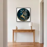Diamantschilderij Gouden Hert en Duiven – Hal