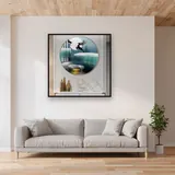 The Golden Stag's Leap – displayed in a living room