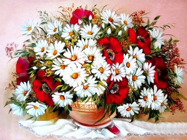 Aperçu du résultat final du diamond painting Fiori Coolili.