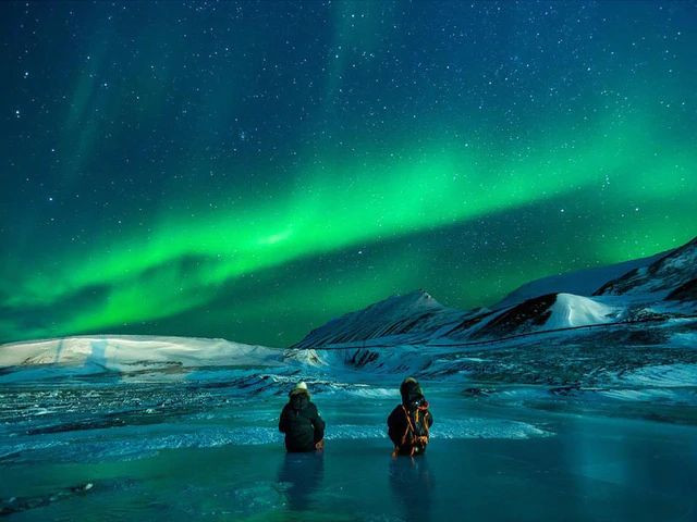 Aperçu du résultat final du diamond painting Osservatorio Aurora Boreale.