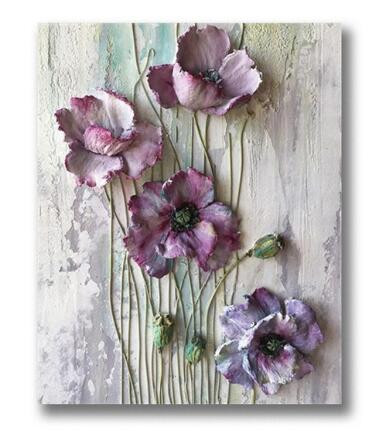 Aperçu du résultat final du diamond painting Fiori rosa e peonia Natascha.
