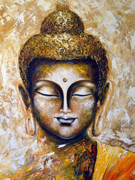 Aperçu du résultat final du diamond painting Buddha Chao Fah.