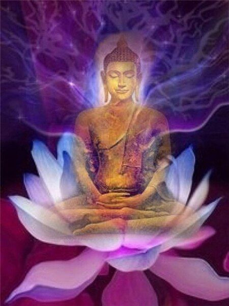 Aperçu du résultat final du diamond painting Buddha Erawan.