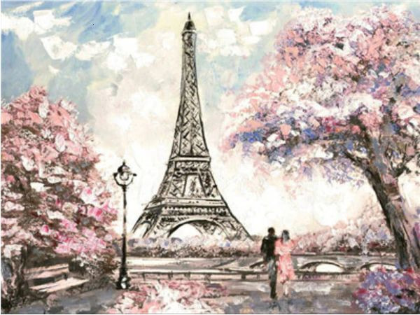 Aperçu du résultat final du diamond painting Tour Eiffel.