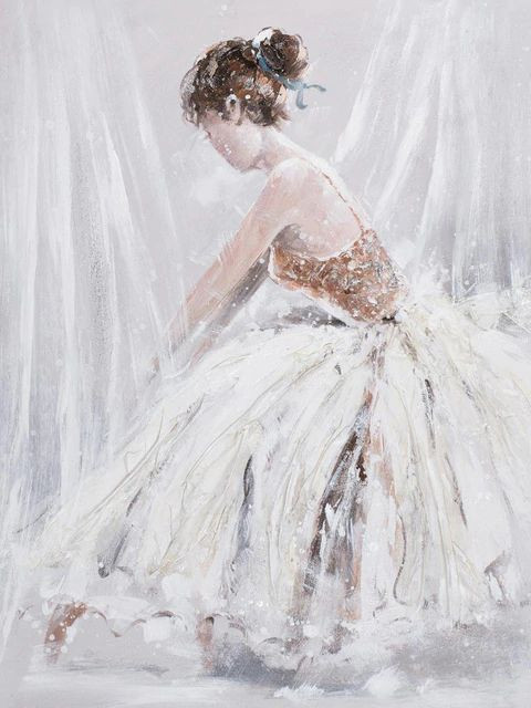 Aperçu du résultat final du diamond painting Balletvrouw Chiara.