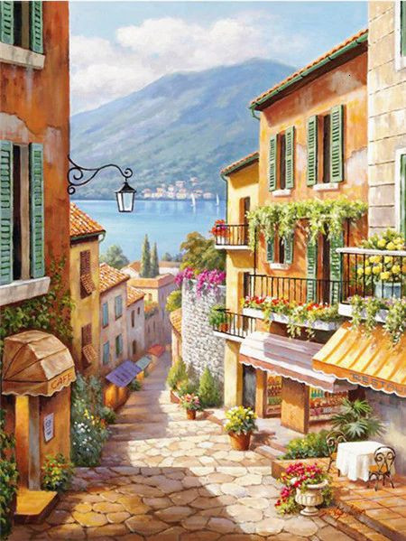Aperçu du résultat final du diamond painting Vini.