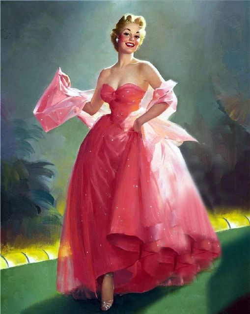 Aperçu du résultat final du diamond painting Donna Sexy Rita.
