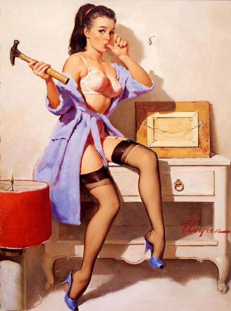 Aperçu du résultat final du diamond painting Sexy Woman Giuliana.