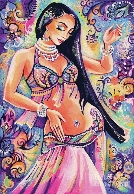 Aperçu du résultat final du diamond painting Cheyenne Indian Woman.