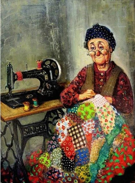 Aperçu du résultat final du diamond painting Vecchia sarta.