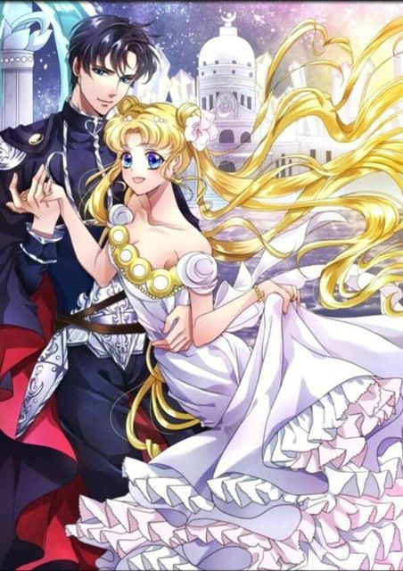 Aperçu du résultat final du diamond painting Anime Cosplay-serie H.