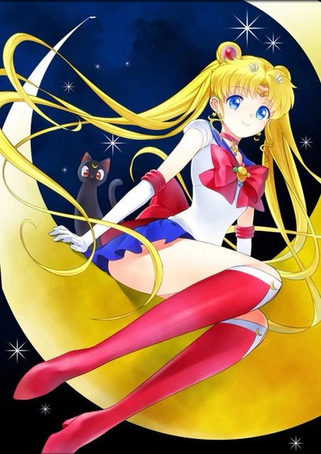 Aperçu du résultat final du diamond painting Dessin Animé Cosplay Série P.