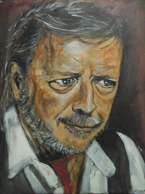 Aperçu du résultat final du diamond painting Portrait de Renaud Le Phénix.