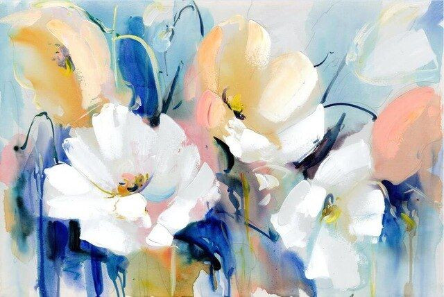 Aperçu du résultat final du diamond painting Mohnblumen D.