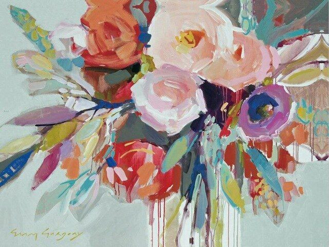 Aperçu du résultat final du diamond painting Mohnblumen F.