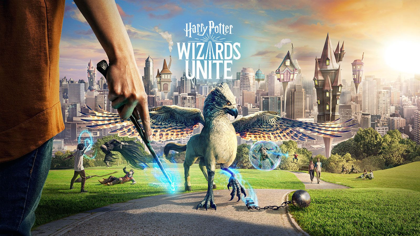 Anteprima del risultato finale del dipinto a diamante Harry Potter: Wizards Unite.
