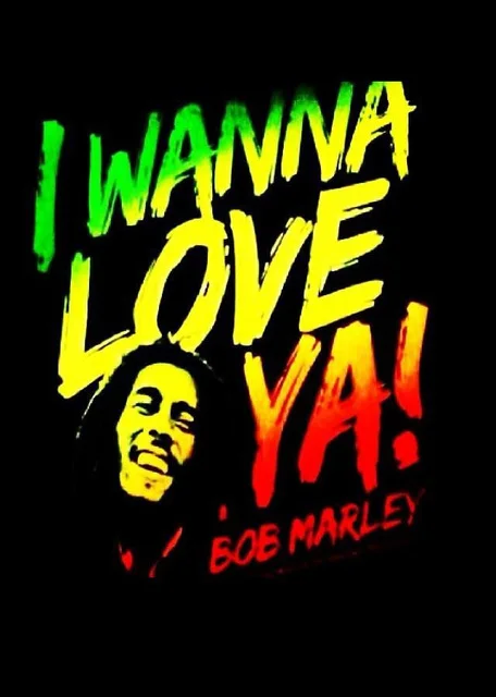 Aperçu du résultat final du diamond painting Bob Marley, I Wanna Love Ya.