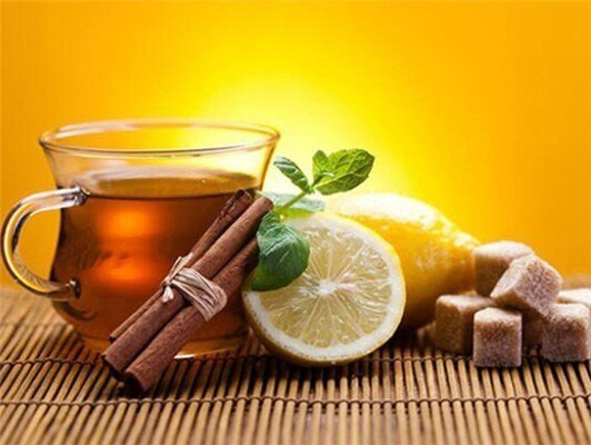 Aperçu du résultat final du diamond painting Lemon Cinnamon Tea.