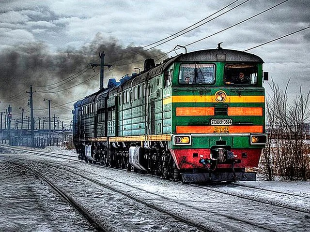 Aperçu du résultat final Winter Diesel Locomotive.