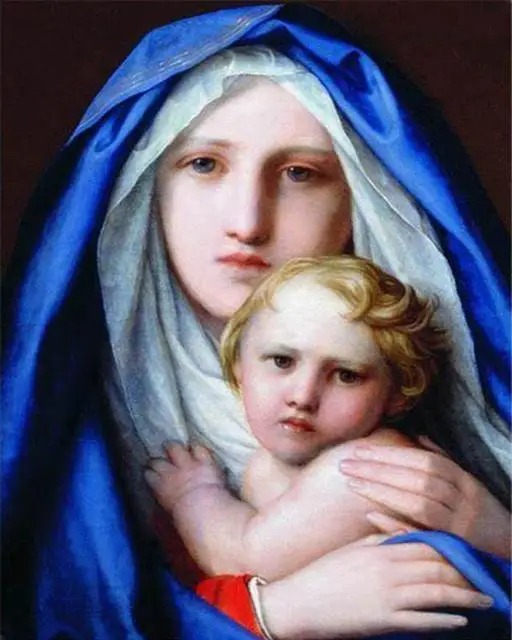 Aperçu du résultat final Madonna col Bambino dallo Sguardo Malinconico.