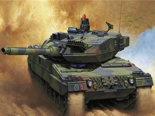 Aperçu du résultat final Carro Leopard 2 in Missione Desertica.
