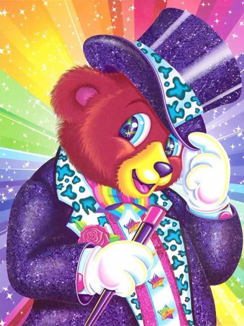 Aperçu du résultat final Rainbow Wizard Bear.