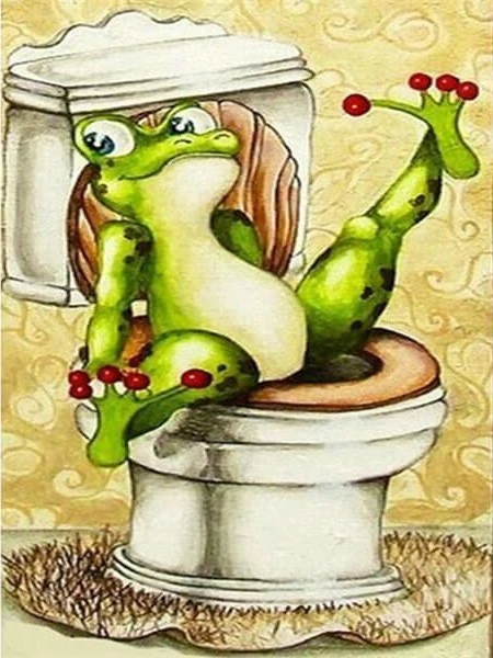 Aperçu du résultat final Red Berry Frog Toilet.