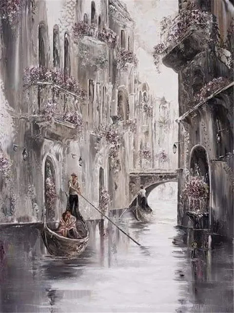 Aperçu du résultat final Gondoles à Venise : Romance sur le Canal.