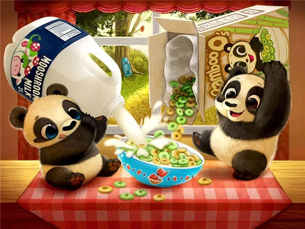 Aperçu du résultat final Pandas' Breakfast.