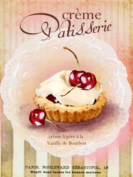 Aperçu du résultat final Cherry Tartlet with Vanilla Cream.