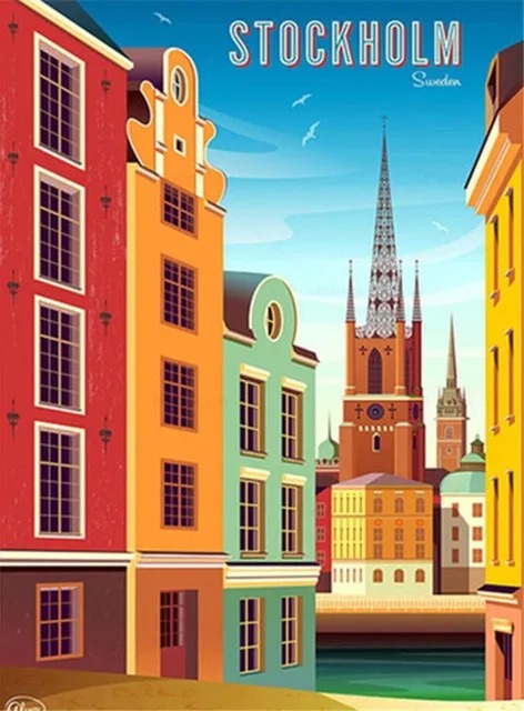 Aperçu du résultat final Stockholm Vintage: Passeggiata lungo il Canale.