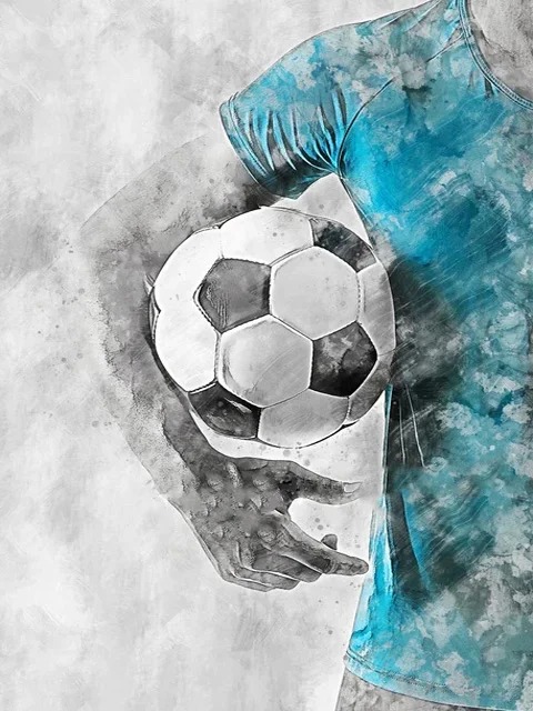 Aperçu du résultat final Mano del Calciatore al Centro del Gioco.