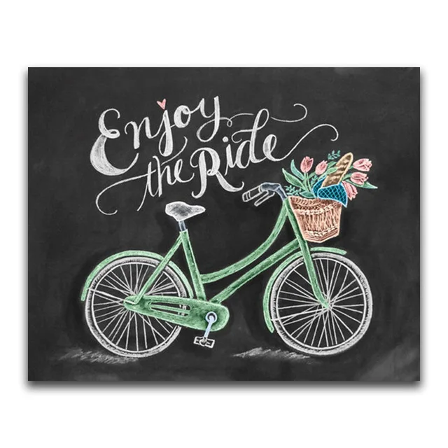 Aperçu du résultat final Ländliche Fahrt mit Vintage-Fahrrad.