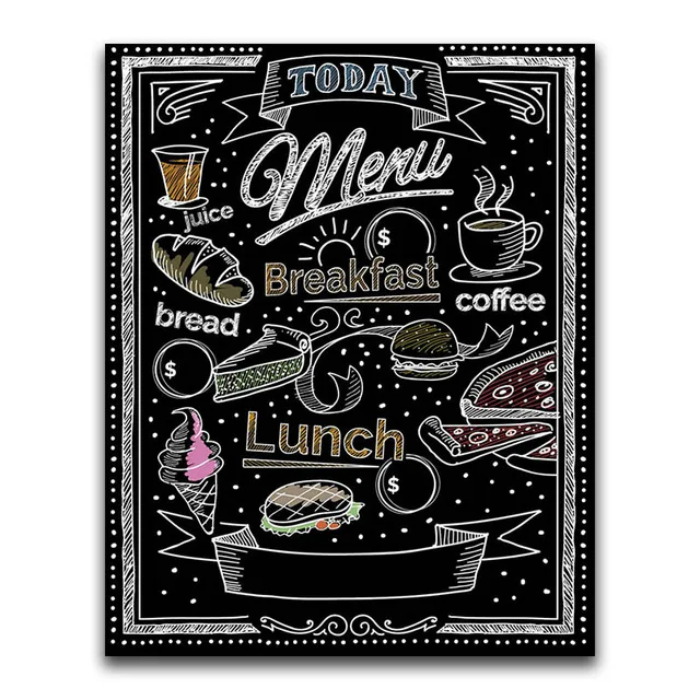 Aperçu du résultat final Daily Menu Diamond Painting.