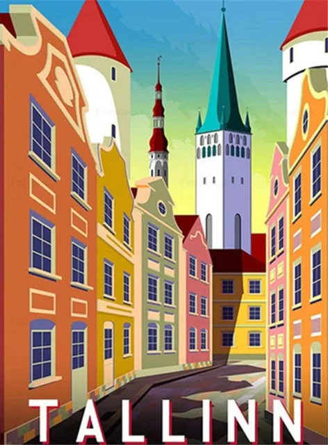 Aperçu du résultat final Colorful Alley of Tallinn.