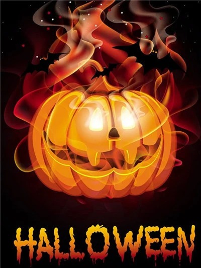 Aperçu du résultat final Citrouille Ensorcelée d'Halloween.
