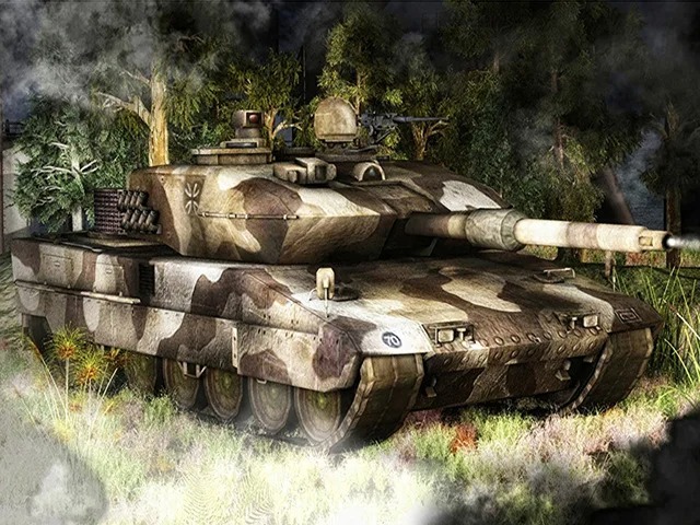 Aperçu du résultat final Leopard 2 in Bosmissie.