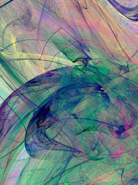Aperçu du résultat final Vortex Psychédélique aux Dégradés Fluides.
